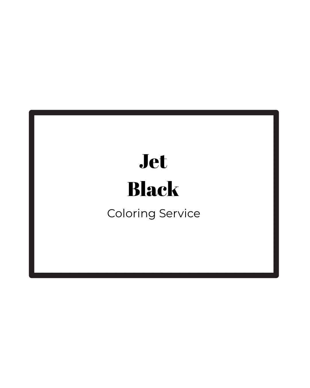 Jet Black Color